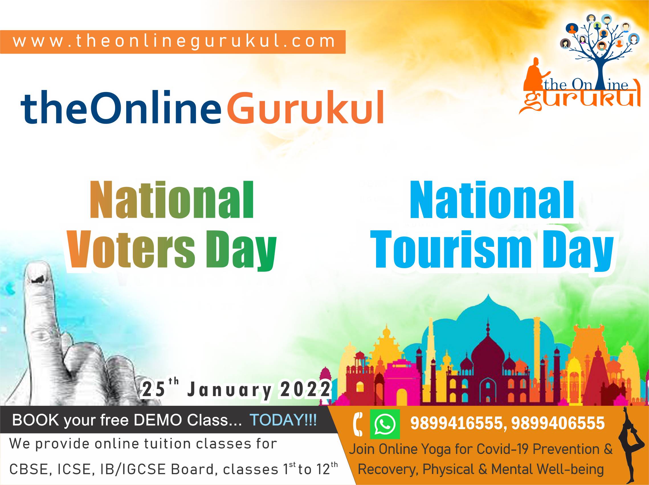 national voter's day &  tourism day