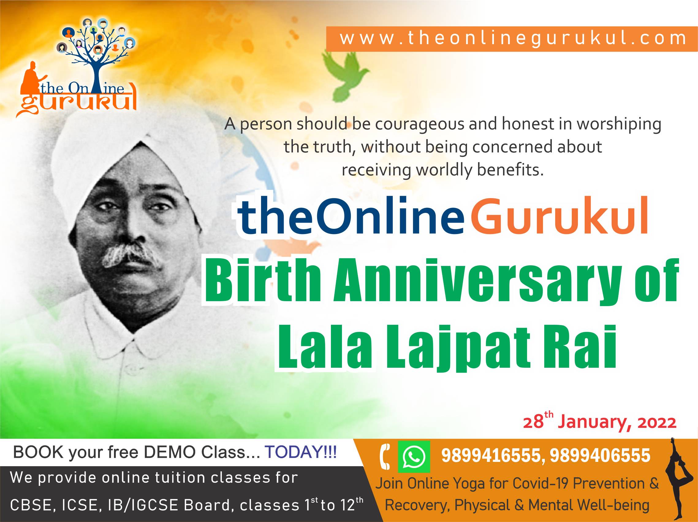 birth anniversary of lala lajpat rai
