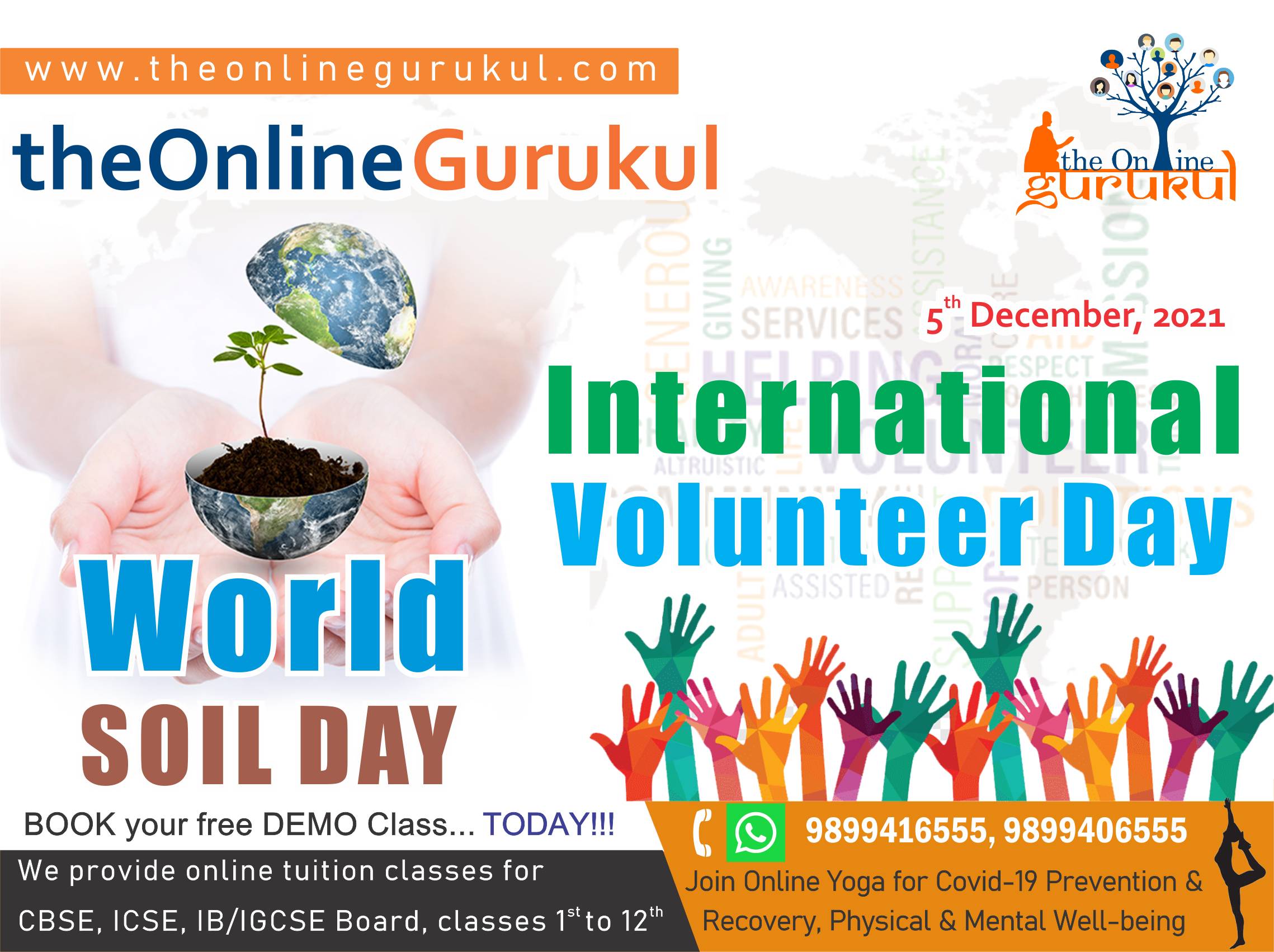 world soil day & international volunteer day